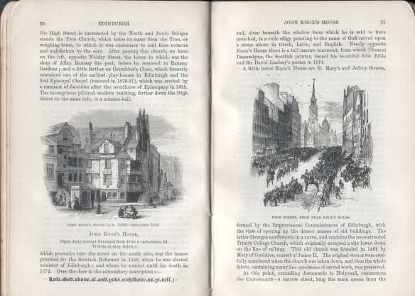 Edinburgh pages in 1892 guidebook