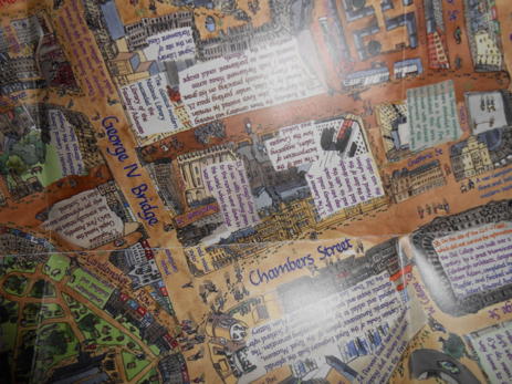 Detail of Layers of Edinburgh map